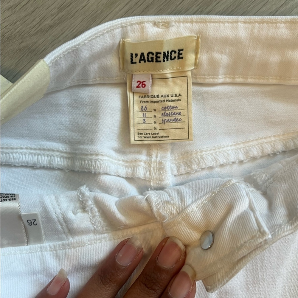 NEW L'AGENCE josie jean in blanc - Picture 7 of 9